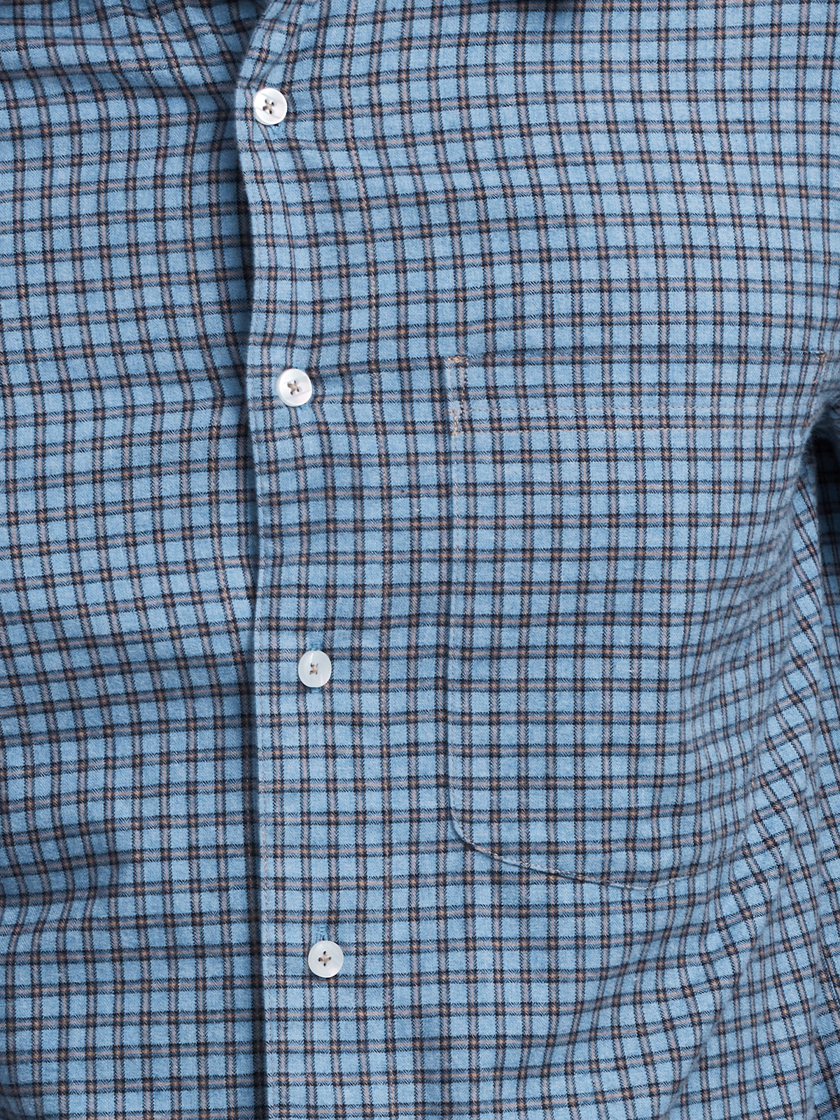 Dirndlbluse mit Kragen in Blau