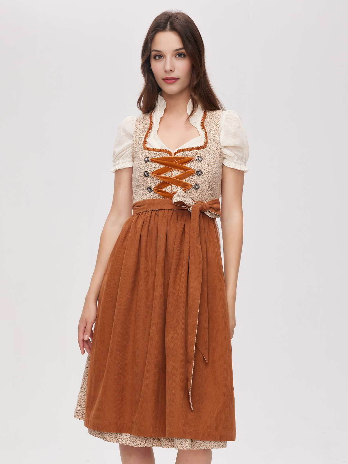 Ja Mei Dirndl in Braun