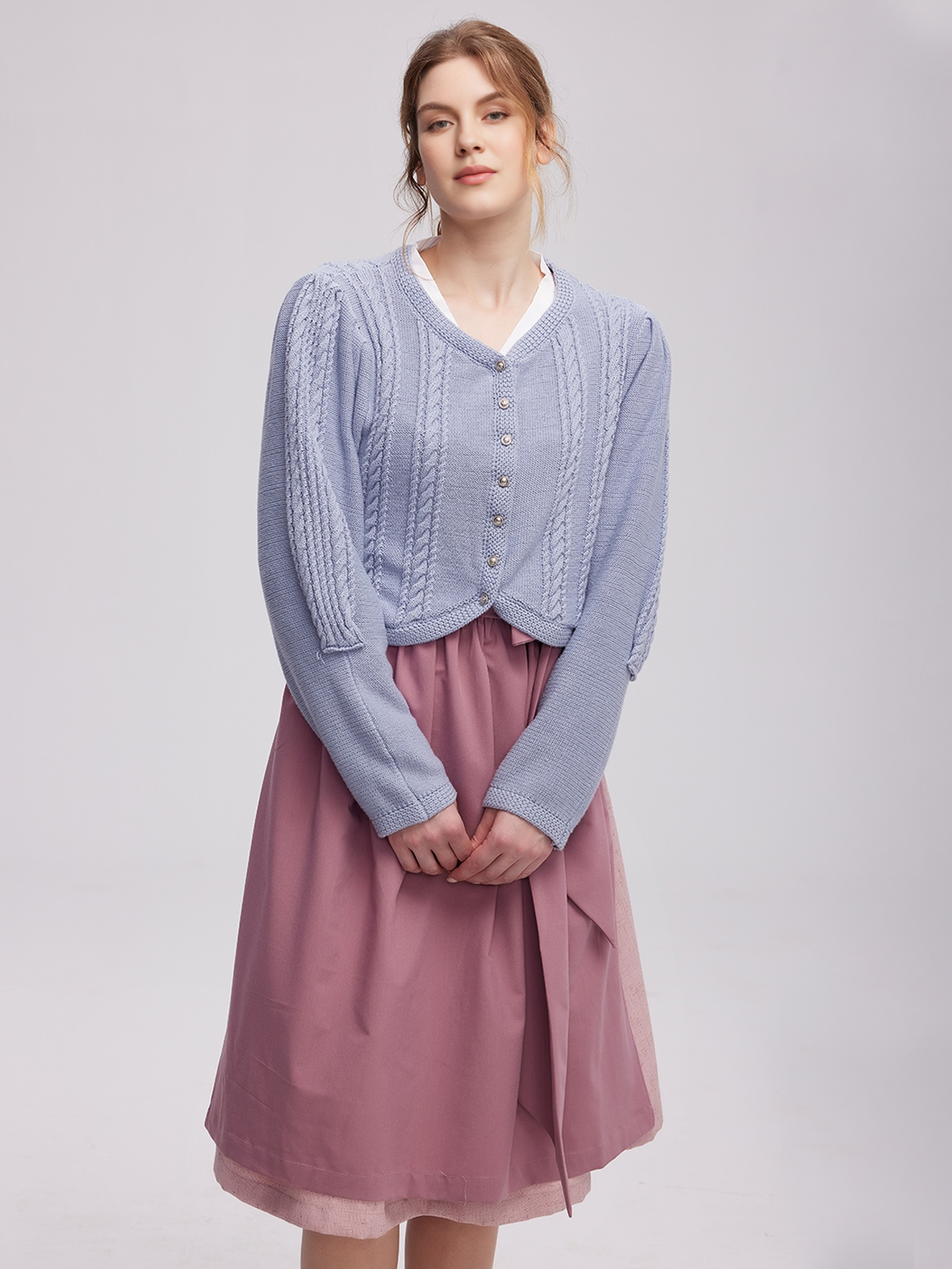 Dirndl Blau Samt in eleganter Ausführung