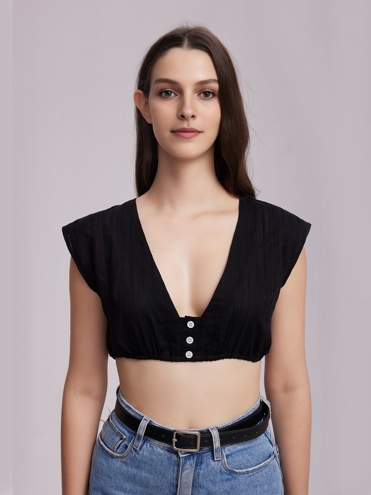 Dirndlbluse in Schwarz