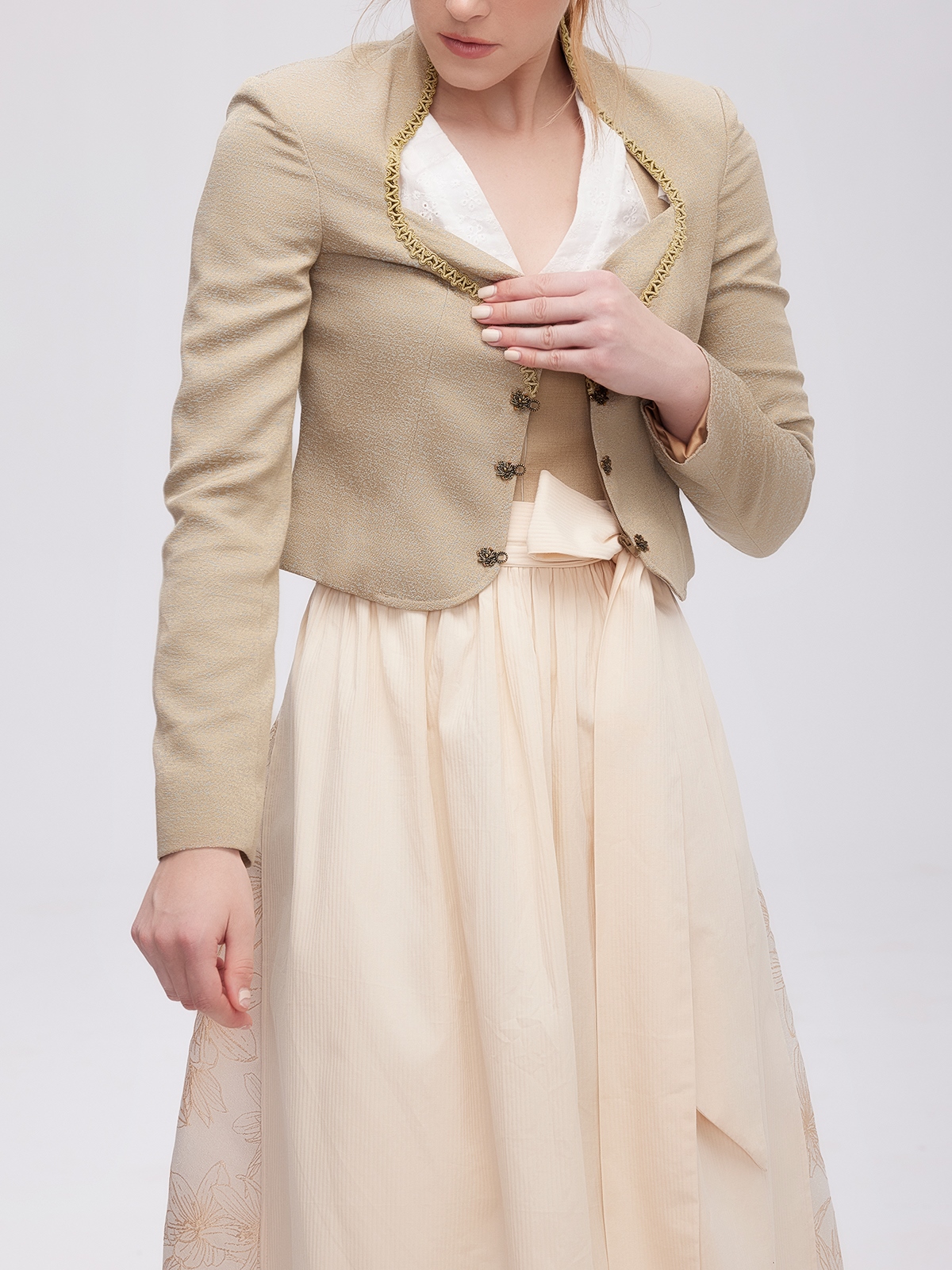 Trachtenjacke Damen Braun in Grün